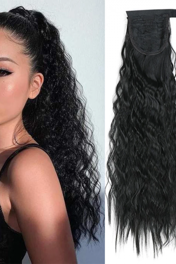 Siyah Dolamalı Dalgalı At Kuyruğu Renk No:2